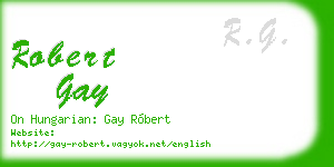robert gay business card
